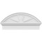Ekena Millwork Segment Arch 4 Spoke Architectural Grade PVC Combination Pediment, 32"W x 14-7/8"H x 2-3/4"P PEDPC032X150SEG04 - alternate 3